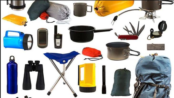 camping gear and supplies