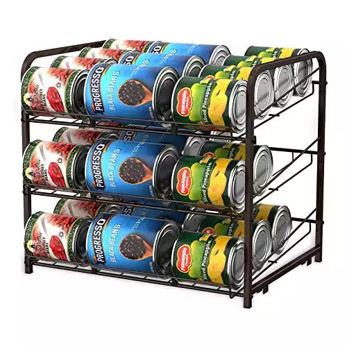 Utopia Kitchen Storage Can Rack Organizer, Stackable Can Organizer Holds  Upto 36 Cans for Kitchen Cabinet or Pantry (Chrome)